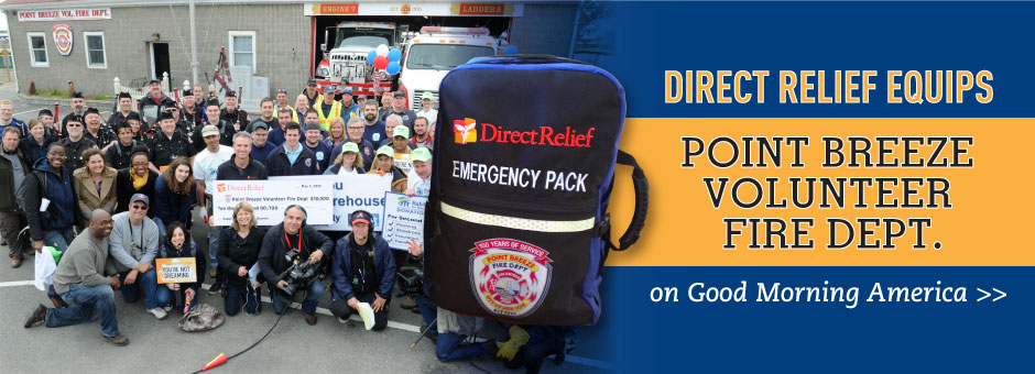 Direct Relief equips the Point Breeze Volunteer Fire Department on Good Morning America