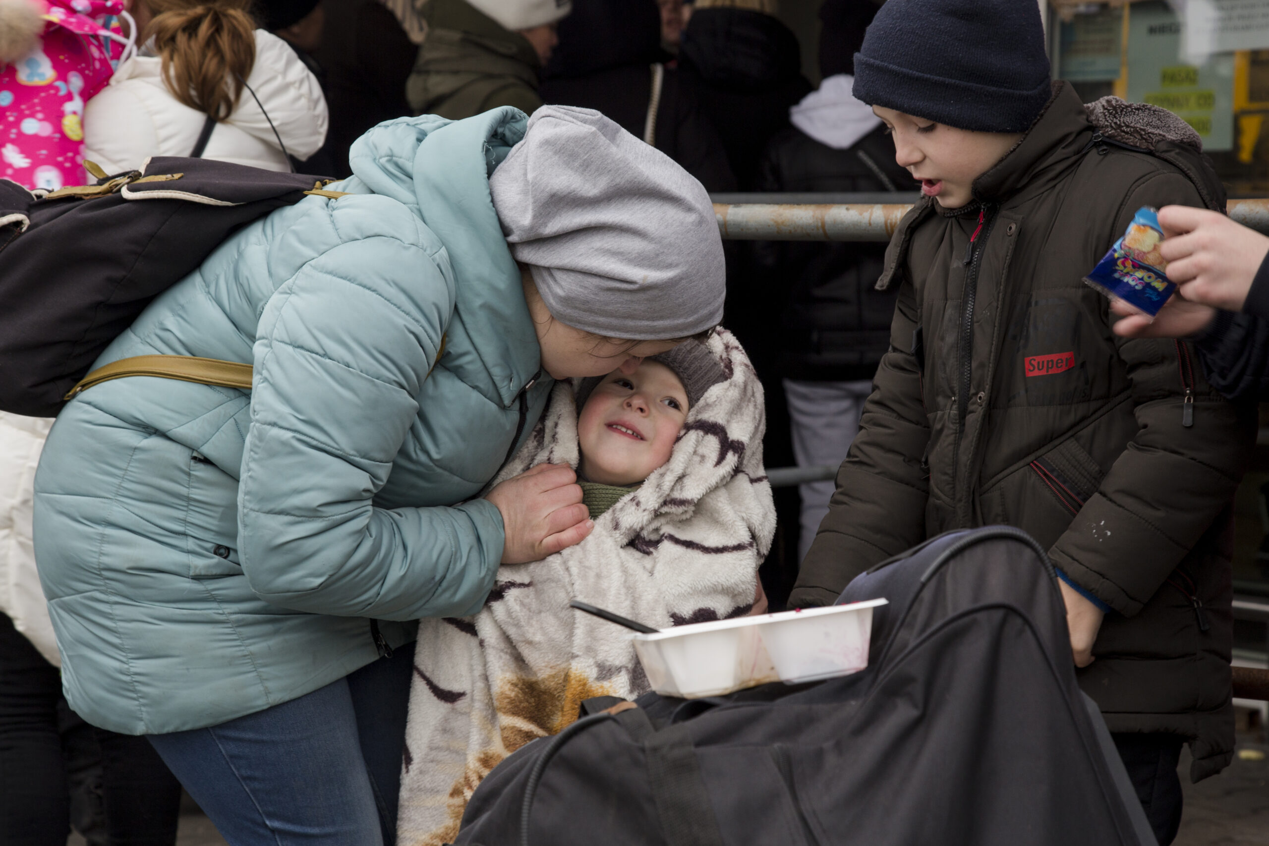 Ukraine's Refugee Crisis, In Photos